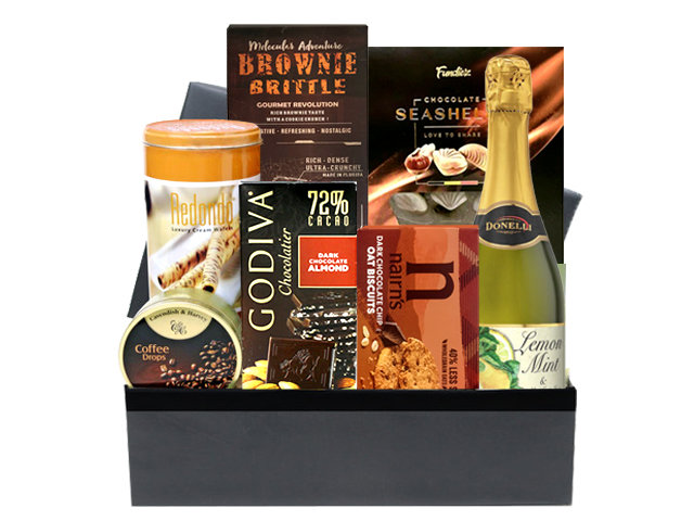 Wine n Food Hamper - Delicate Fine Wine And Snack Gift Hamper FH12 - L76607233 Photo