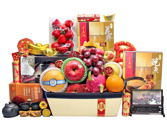 新年果篮Hamper - 农历新年拜年礼物篮 R97 - L36511602 Photo